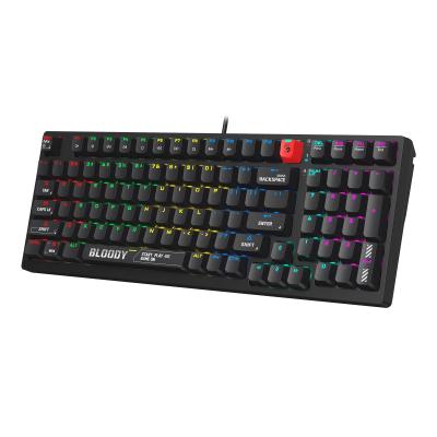 Клавиатура A4Tech Bloody S98 механическая черный USB for gamer LED (S98 BLACK)