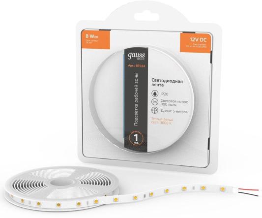 Лента светодиод. Gauss Basic 5м (BT024)