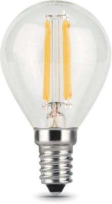 Лампа филам. Gauss Filament 11Вт цок.:E14 шар 220B 4100K св.свеч.бел.нейт. (упак.:10шт) (105801211)