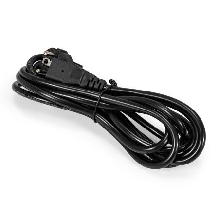 Кабель питания ExeGate Power PC-3P (Евровилка угловая Schuko->C13, VDE-250V-3*1.5mm2, медь, черный, 10A, 3м)