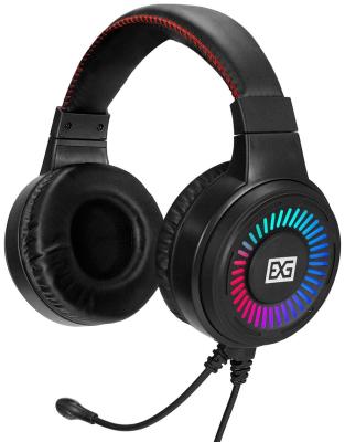 Полноразмерные игровые наушники с микрофоном (гарнитура) ExeGate Gaming HS-520G (USB, 2x3.5мм, динамик 40мм, 20-20000Гц, длина кабеля 2.5м, регулировка громкости, RGB подсветка)