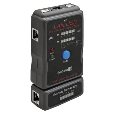 Тестер сетевой ExeGate EX-T5448 для RJ-45/RJ-11/RJ-12/USB