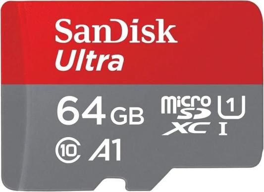 Карта памяти microSDXC 64 ГбGb SanDisk SDSQUAB-064G-GN6MN
