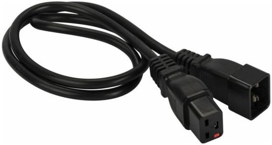 Шнур питания C19-C20, 3х1.5, 220В, 16А, черный, 5 метров