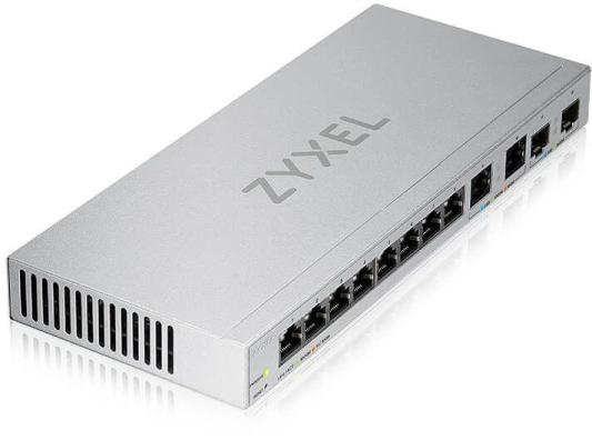 Коммутатор/ Zyxel XGS1210-12 Multi-Gigabit Smart L2 Switch, 8xGE, 2x1/2.5GE, 2xSFP+, Desktop, Silent