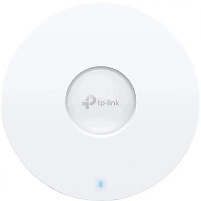 TP-Link EAP650, AX3000 Потолочная двухдиапазонная точка доступа Wi-Fi 6, 1 гигабитный порт RJ45, до 574 Мбит/с на 2,4 ГГц + до 2402 Мбит/с на 5 ГГц, PoE 802.3at и 12 v DC, 2 встр. антенны, MU-MIMO