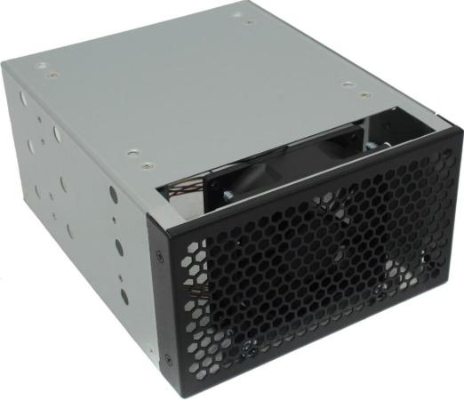 Procase 5T3-2T3-V3-FAN Переходник 2*5.25" в 3*3.5" с антивибрационным креплением, вентилятор PWM 4pin, 3600 rpm