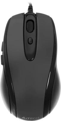 Мышь A4TECH V-Track Padless N-708X серый оптическая (1600dpi) USB (6but) [603731]