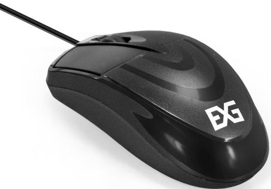 Exegate EX295306RUS Мышь ExeGate Professional Standard SH-8025 (USB, оптическая, 1000dpi, 3 кнопки и колесо прокрутки, длина кабеля 1,5м, черная, Color Box)