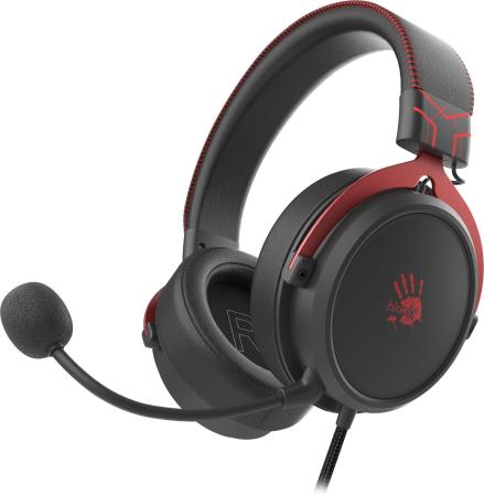 Наушники с микрофоном A4Tech Bloody M590i красный/черный 1м мониторные USB оголовье (M590I SPORTS RED)