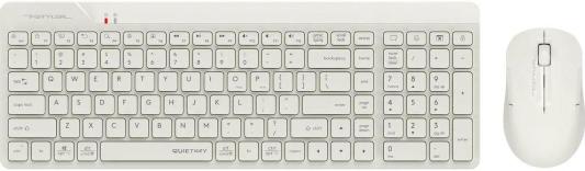Клавиатура + мышь A4Tech Fstyler FG2300 Air клав:бежевый мышь:бежевый USB беспроводная slim (FG2300 AIR BEIGE)