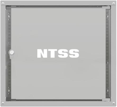Шкаф коммутационный NTSS LIME (NTSS-WL9U5545GS) настенный 9U 550x450мм пер.дв.стекл несъемн.бок.пан. 30кг серый 110град.