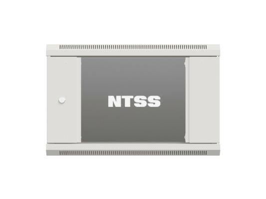 Шкаф коммутационный NTSS Премиум (NTSS-W18U6060GS-2) настенный 18U 600x600мм пер.дв.стекл 60кг серый IP20 сталь