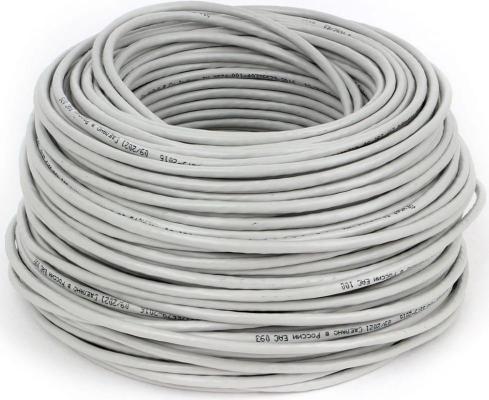 SkyNet Кабель Standart UTP indoor 4x2x0,48, медный, FLUKE TEST, кат.5e, однож., 100 м, box, серый [CSS-UTP-4-CU/100]