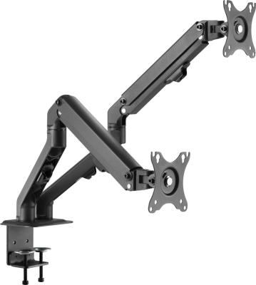 Кронштейн для мониторов Ultramounts UM729 черный 17"-27" макс.7кг крепление к столешнице поворот и наклон