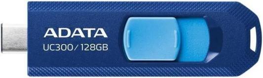 Флеш Диск A-DATA 128GB <ACHO-UC300-128G-RNB/BU> UC300, USB 3.2/TypeC, синий/голубой