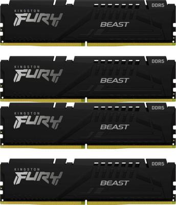 Оперативная память для компьютера Kingston Fury Beast DIMM 64Gb DDR5 6000 MHz KF560C40BBK4-64