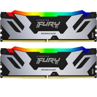 Оперативная память для компьютера Kingston Fury Renegade RGB DIMM 64Gb DDR5 6400 MHz KF564C32RSAK2-64