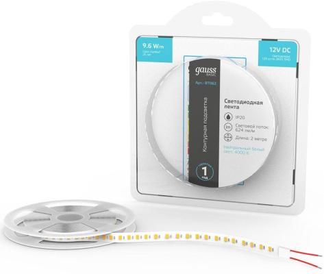 Лента светодиод. Gauss Basic 2м (BT062)