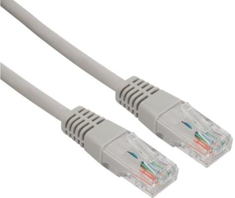Rexant (18-8002) Патч-корд U/UTP, CAT5E, RJ45-RJ45, LSZH серый, 1м