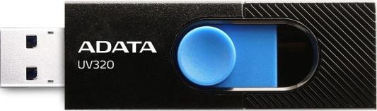 Флеш Диск A-DATA 32GB <AUV320-32G-RBKBL> UV320, USB 3.2, черный/голубой