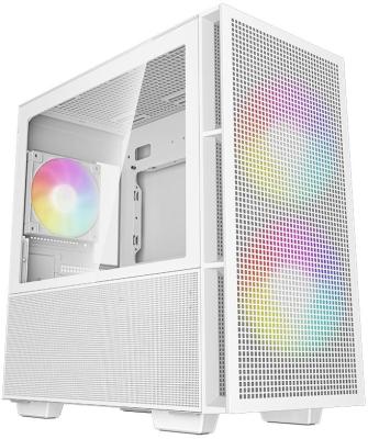 Deepcool CH360 WH без БП, боковое окно (закаленное стекло), 2x140мм ARGB LED вентилятор спереди и 1x120мм ARGB LED вентилятор сзади, белый, mATX