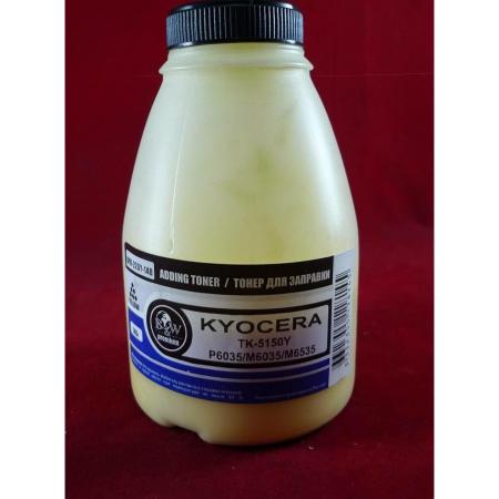 Тонер для Kyocera TK-5150Y, P6035/M6035/M6535 Yellow (фл. 140г) B&W Premium