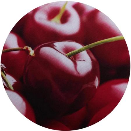 Коврик для мыши Buro BU-T60029 (S) рисунок/вишня, ткань, 200х200х1.5мм