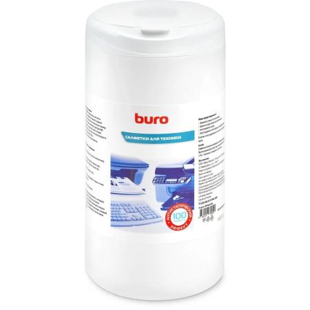 Влажные салфетки Buro BU-Asurface,  100 шт (туба) для поверхностей