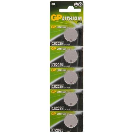 CR2025 Батарейка GP Lithium 5 шт.