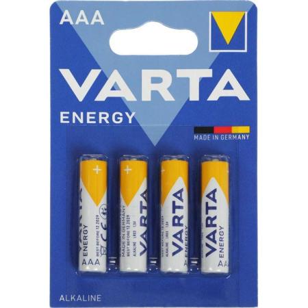 AAA Батарейка VARTA Energy LR03 BL4 Alkaline,  4 шт.