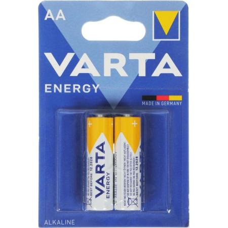 AA Батарейка VARTA Energy LR6 Alkaline,  2 шт.