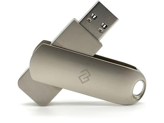 Флешка USB Digma DRIVE3 32ГБ, USB3.0, серебристый [dgfum032a30sr]