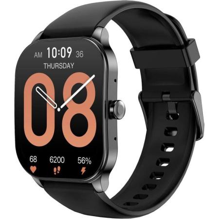 Смарт-часы AMAZFIT Pop 3S A2318,  1.96",  черный / черный [1746286]
