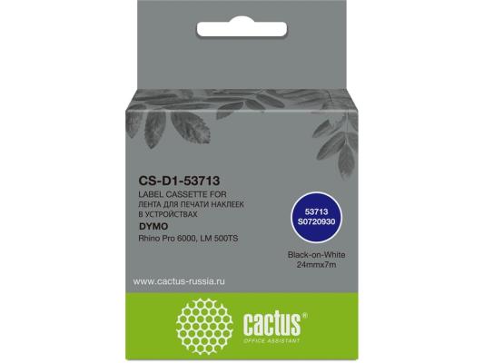 Картридж ленточный Cactus CS-D1-53713 53713 для Dymo Rhino Pro 6000, LM 500TS