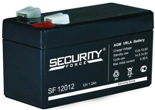 Аккумуляторная батарея Delta (Security Force SF) SF 12012 12В/1,2Ач, клемма F1 (97х44х52мм (57мм); кг; Срок службы 3-5ле