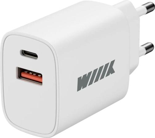 Сетевое зарядное устройство Wiiix UNN-1-2-04-W,  2xUSB,  2.4A,  белый