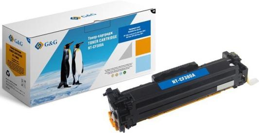 Картридж G&G, аналог HP CF380A/312A черный 2.4k с чипом