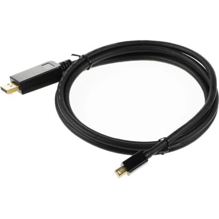 Кабель аудио-видео Buro MDP-DP,  miniDisplayport (m)  -  DisplayPort (m) ,  1.5м, GOLD,  черный