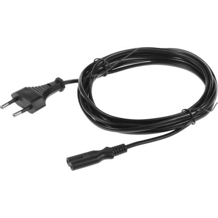 Кабель питания Buro IEC C7 (2-pin) -  Евровилка,  3м [bu-pcab-3-2pin]