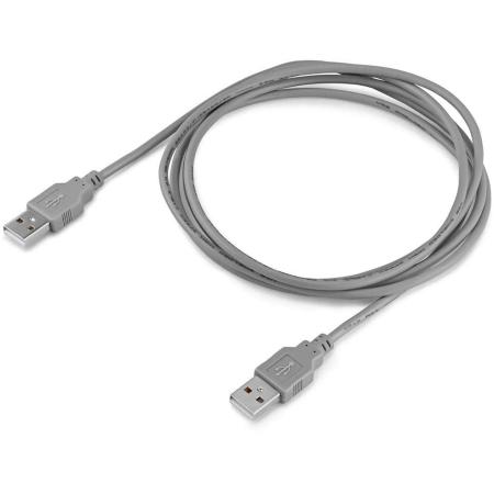 Кабель USB2.0 Buro USB A(m) -  USB A(m),  1.8м,  блистер,  серый [bhp ret usb_am18]