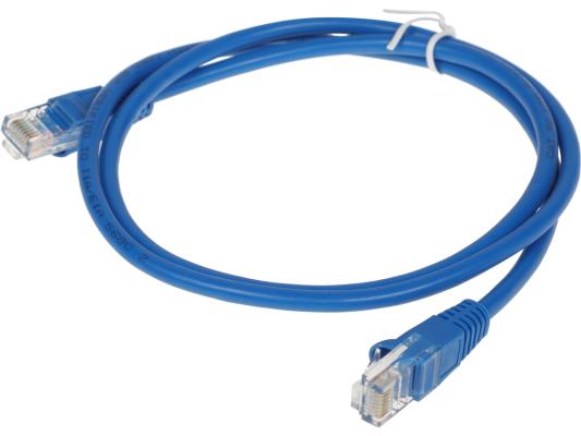 Патч-корд Buro литой (molded), UTP, cat.5E, 1м, 4 пары, 26AWG,  алюминий омедненный,  1 шт,  голубой