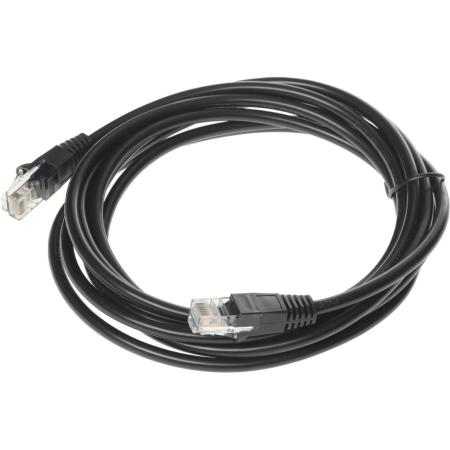 Патч-корд Buro литой (molded), UTP, cat.5E, 3м, 4 пары, 26AWG,  алюминий омедненный,  1 шт,  черный