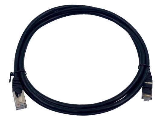 Патч-корд Buro литой (molded), STP, 7, 2м, 4 пары, 28AWG,  алюминий омедненный,  1 шт,  черный