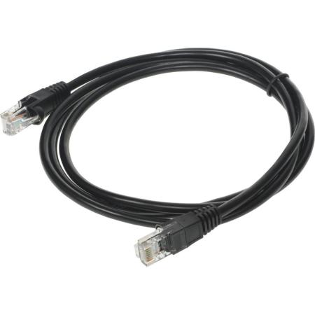 Патч-корд Buro литой (molded), UTP, cat.5E, 1.5м, 4 пары, 26AWG,  алюминий омедненный,  1 шт,  черный