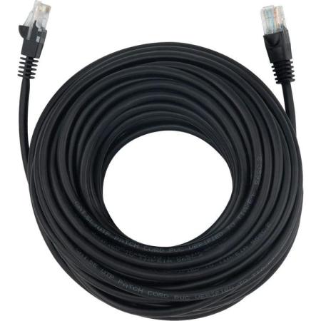Патч-корд Buro литой (molded), UTP, cat.5E, 15м, 4 пары, 26AWG,  алюминий омедненный,  1 шт,  черный