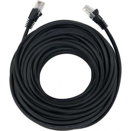 Патч-корд Buro литой (molded), UTP, cat.5E, 20м, 4 пары, 26AWG,  алюминий омедненный,  1 шт,  черный