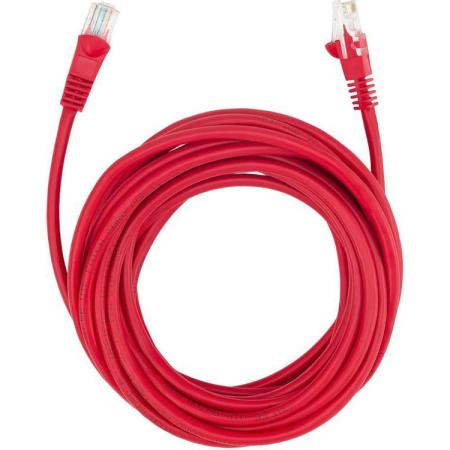 Патч-корд Buro литой (molded), UTP, cat.5E, 5м, 4 пары, 26AWG,  алюминий омедненный,  1 шт,  красный
