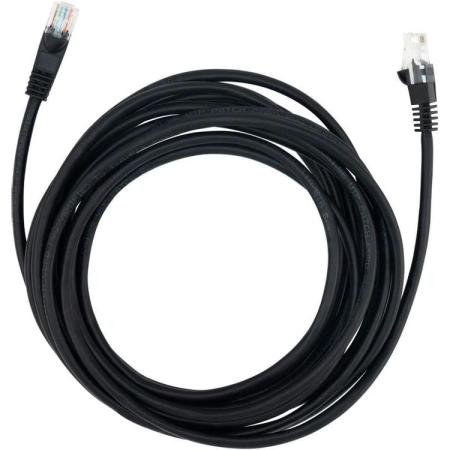 Патч-корд Buro литой (molded), UTP, cat.5E, 5м, 4 пары, 26AWG,  алюминий омедненный,  1 шт,  черный
