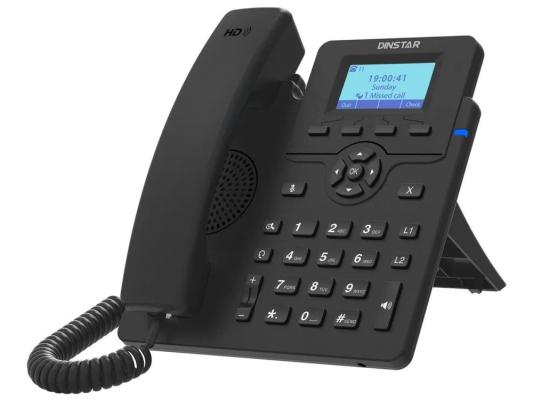 Телефон IP Dinstar C60U черный